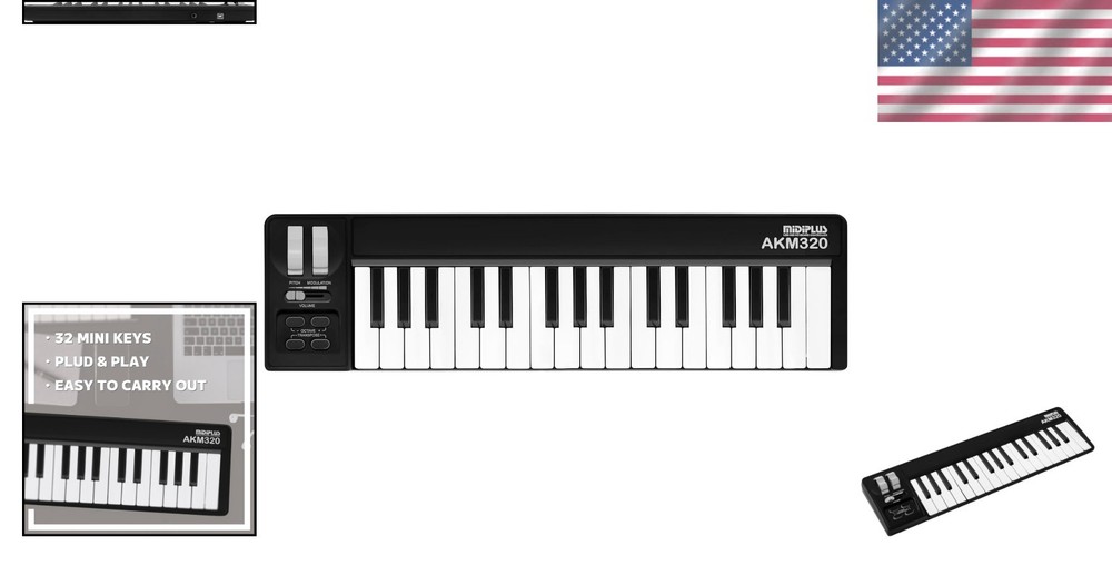 32-Key MIDI Controller with Touch Keys