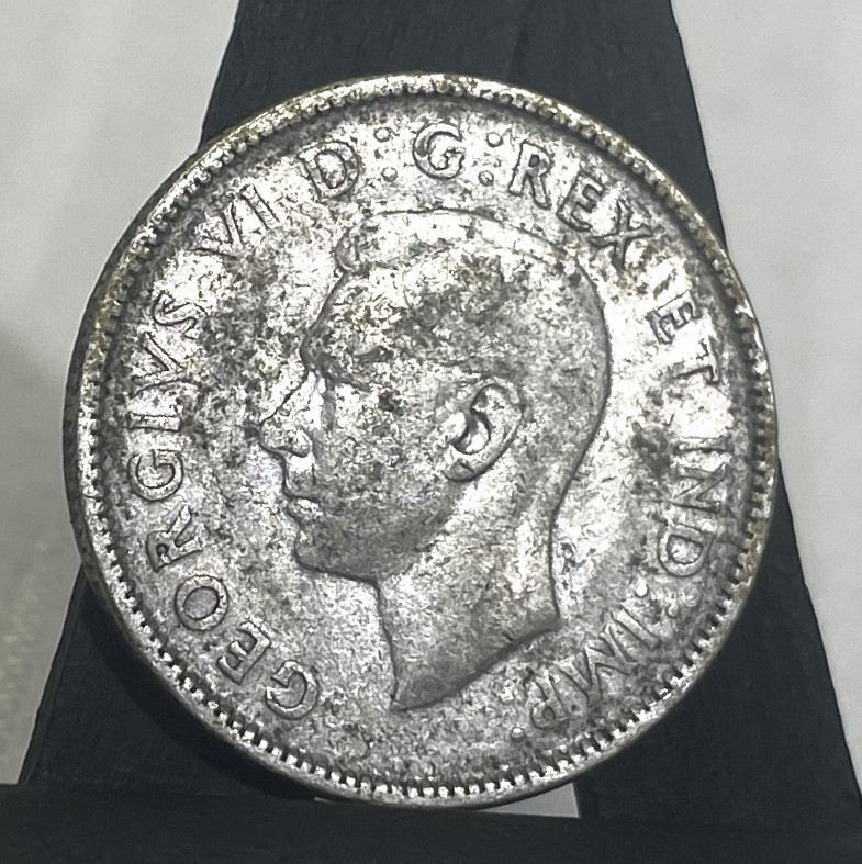 1947 ML, Canada, 25 Cent Coin, 80% Silver