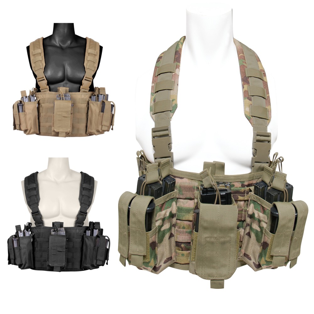 Operators Chest Rig - MOLLE Tactical Vest With Pouches