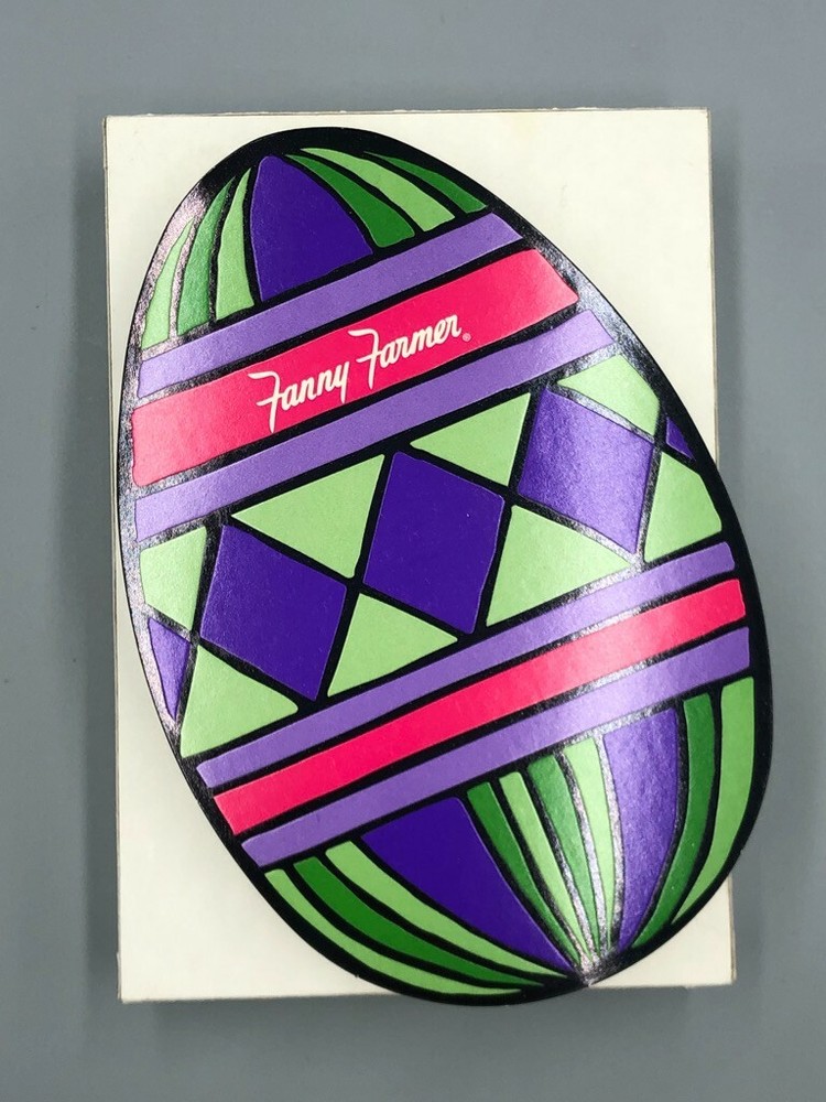 c 2000 FANNY FARMER Candy EASTER EGG Chocolate Box Container