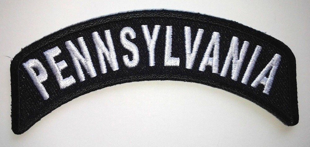 PENNSYLVANIA (4") US State Biker Rocker Patch P1466 E