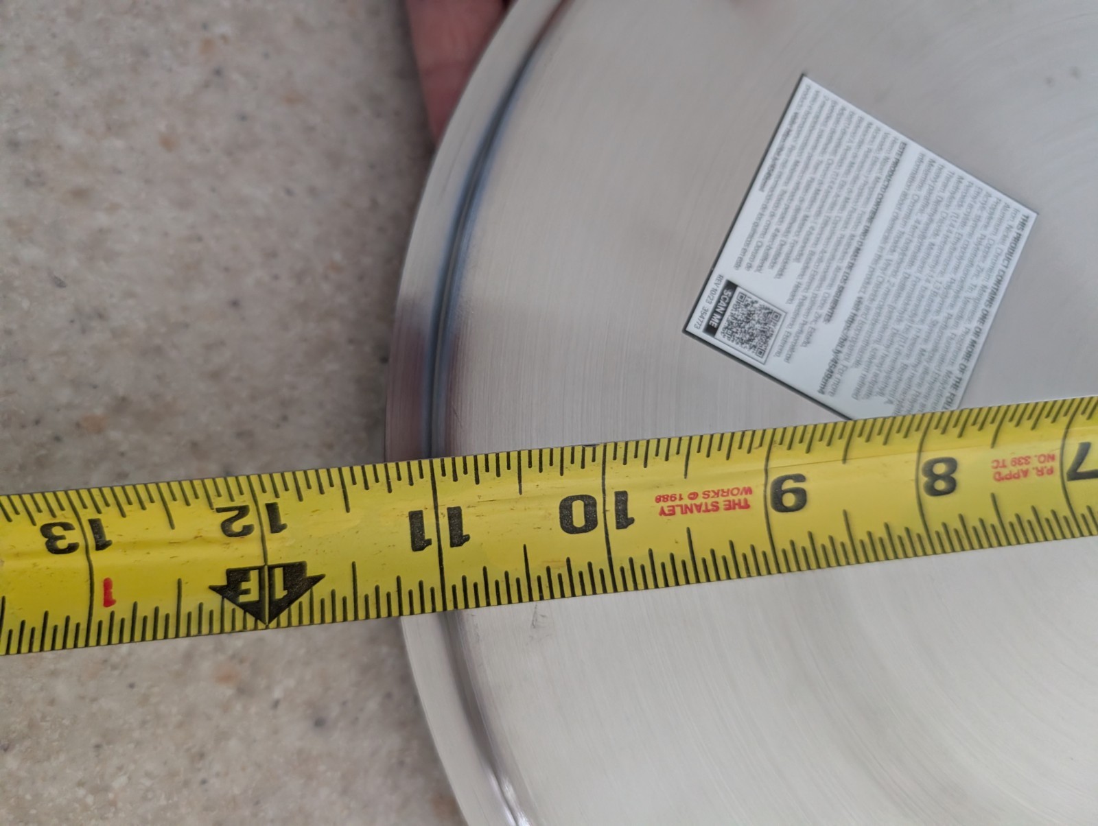 11-in stainless steel pot lids. Free Shipping