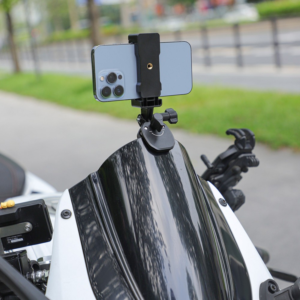CNC Aluminum Windshield Mount Bracket Accessories For Gopro Action Camera