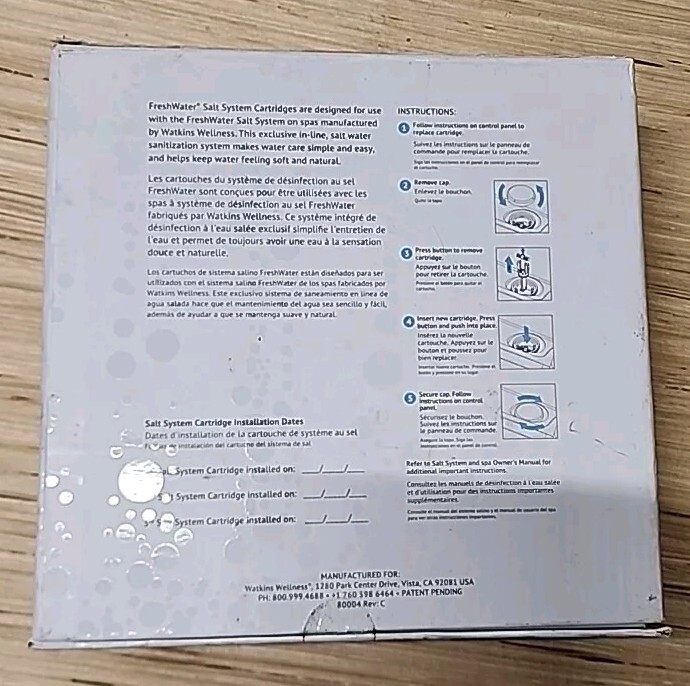 Hot Spring Spa Genuine FreshWater Salt System Cartridges 3 Count, Caldera