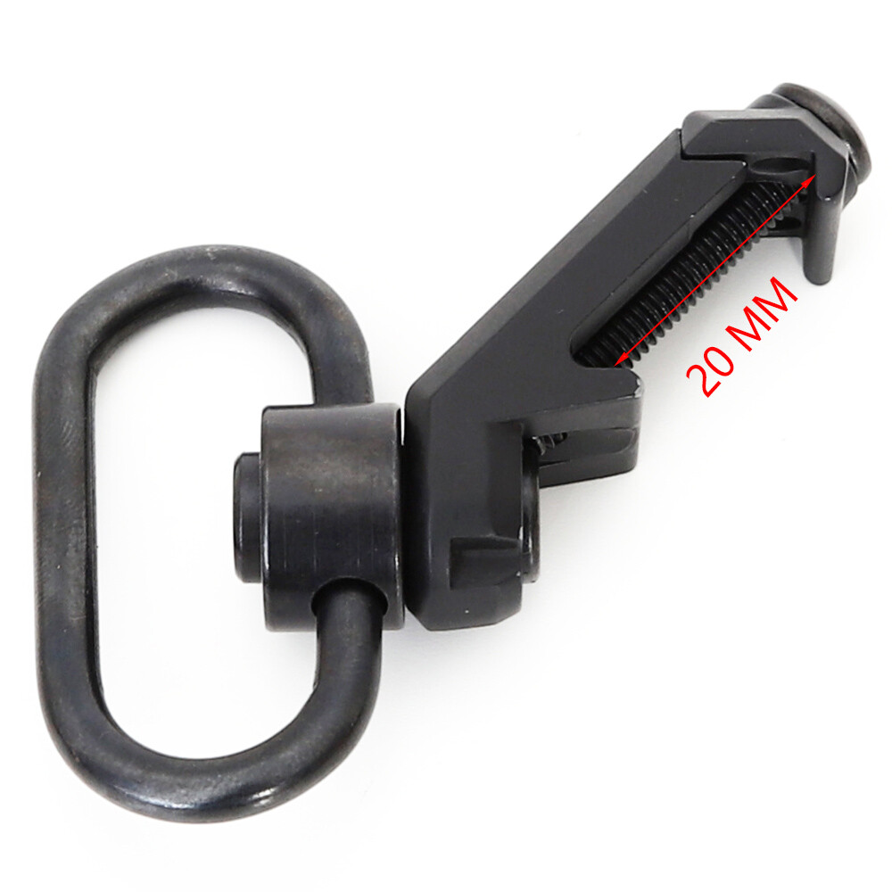 Tactical QD Sling Swivel Attachments 45 Degree Low Profile Picatinny Rail Mount