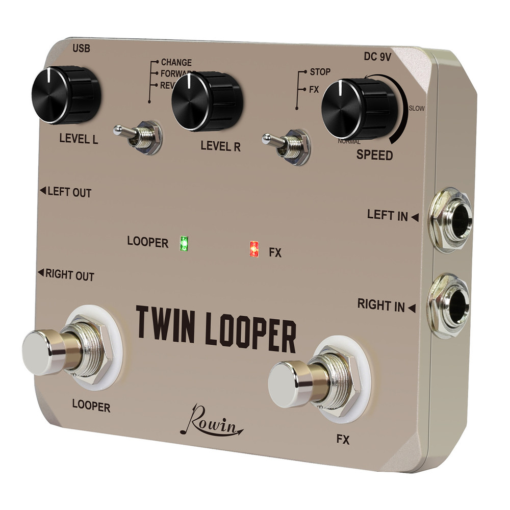 Double tap Dingle Music Sentence Loop Recorder Effect Device Metal Material