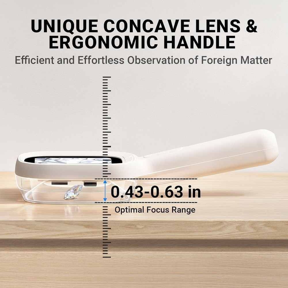 ScopeAround Autofocus Handheld Microscope Magnifier with 2.8" IPS Screen and LED