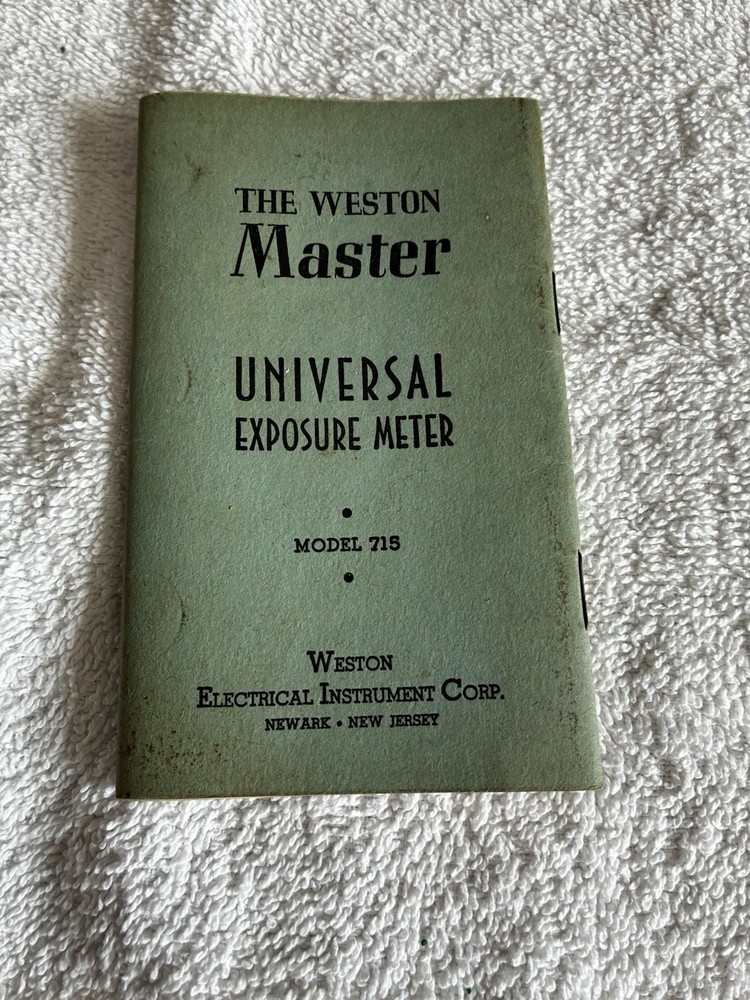 Weston Master Universal Exposure Light Meter #715