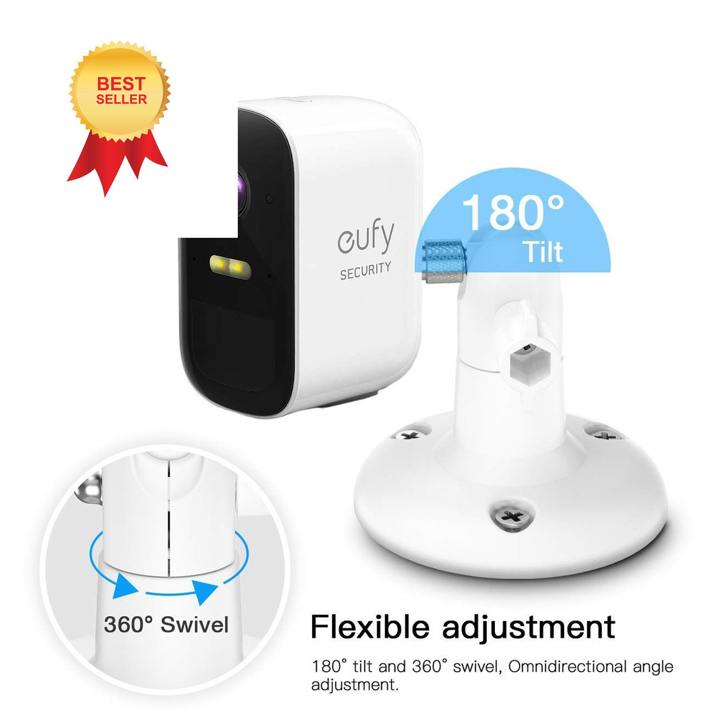 VOMENC Adjustment Wall Mount Holder Compatible with Eufycam 2PACK, WHITE