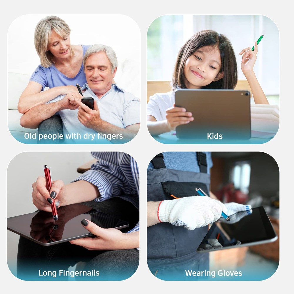 Stylus Pens for Touch Screens, Abiarst High Precision Universal 10-Pack