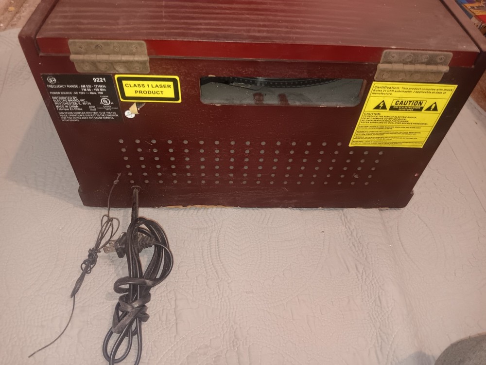 Electro Brand Nostalgia Multi Function Player Record CD Radio Needs Needle