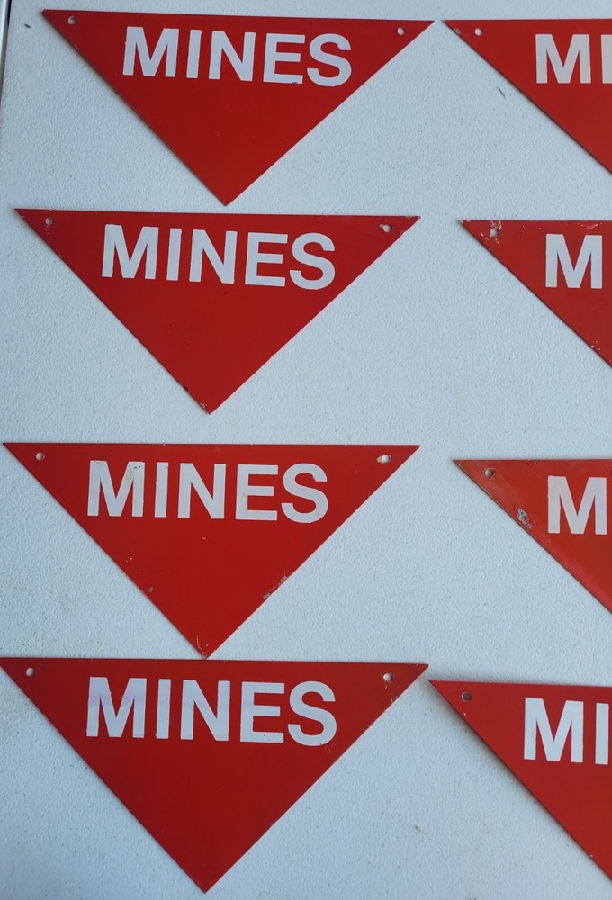 Vietnam Era MINES Sign