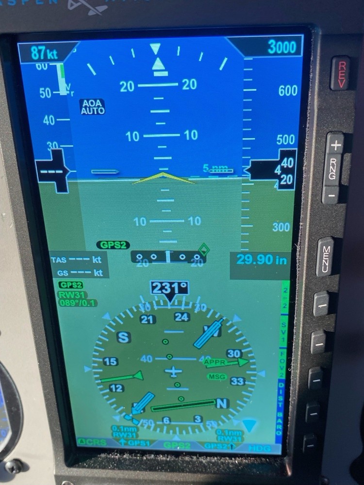 Aspen EFD1000 with EAA100/GPS Ant/ ACU and Config Module