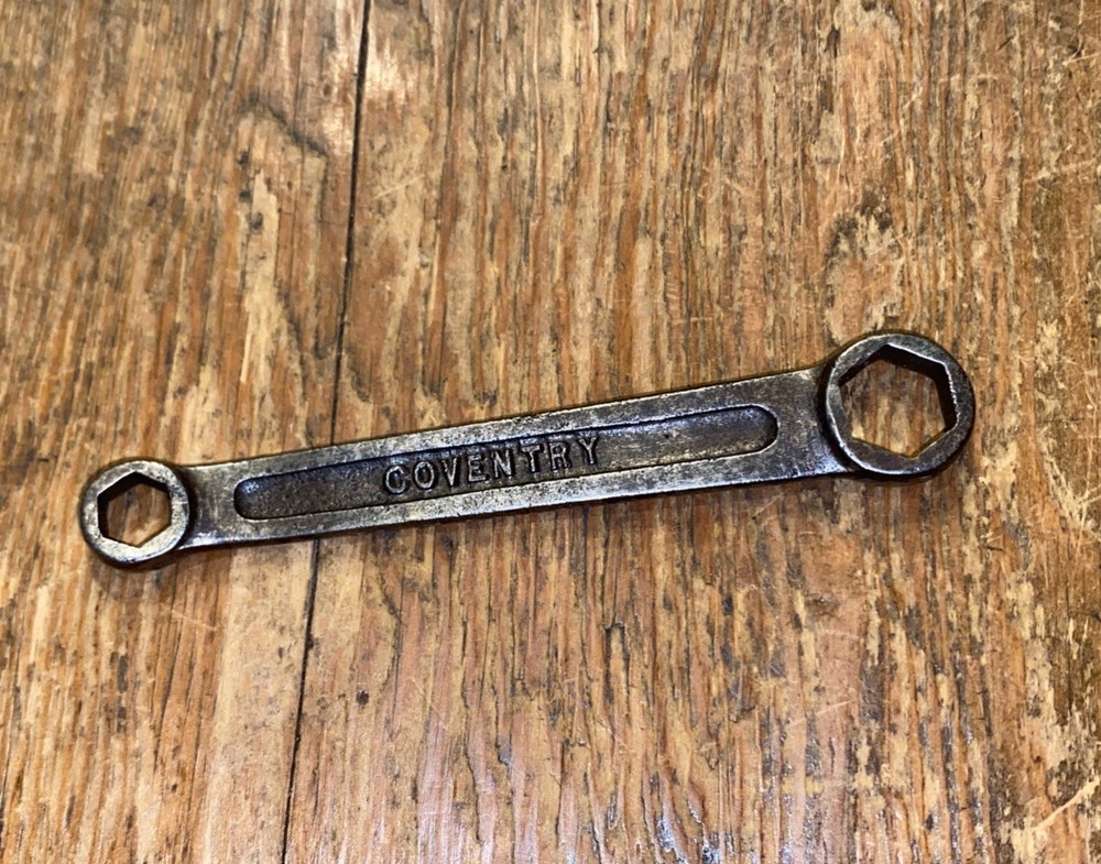 VINTAGE COVENTRY CENTAUR CYCLE Co DOUBLE RING SPANNER CLASSIC BICYCLE OLD TOOLS