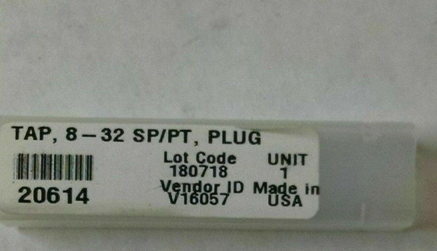 Tap/ 8-32 SP/PT/ Plug/ 20614