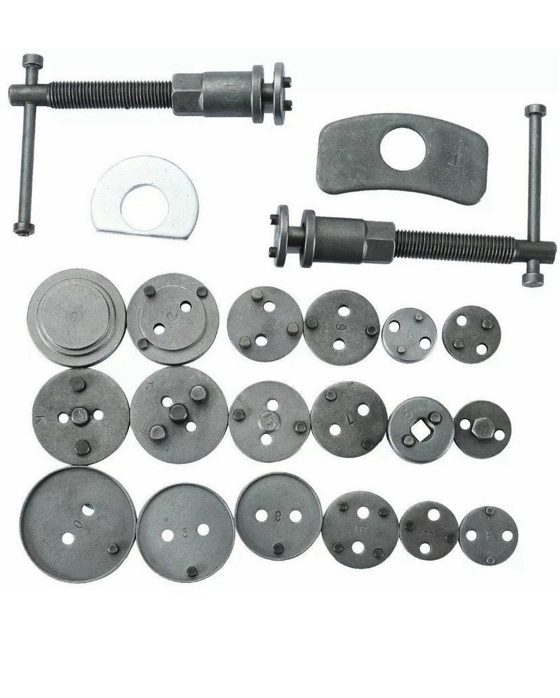 22pcs Disc Brake Caliper Compression Tool Set, Caliper Piston Rewind Red