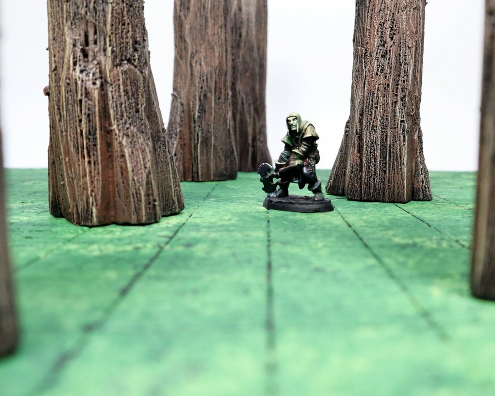 Modular Terrain Tree Trunks (Handmade for Dungeons & Dragons, Pathfinder RPG)