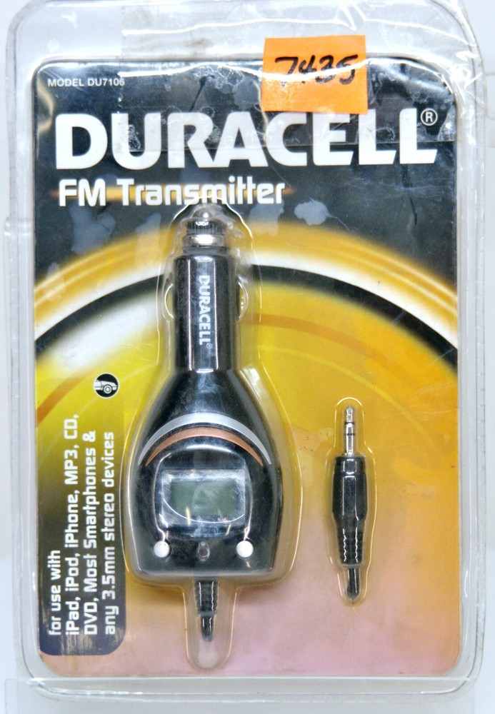 Duracell DU7106 Universal FM Transmitter & Car Charger 7435