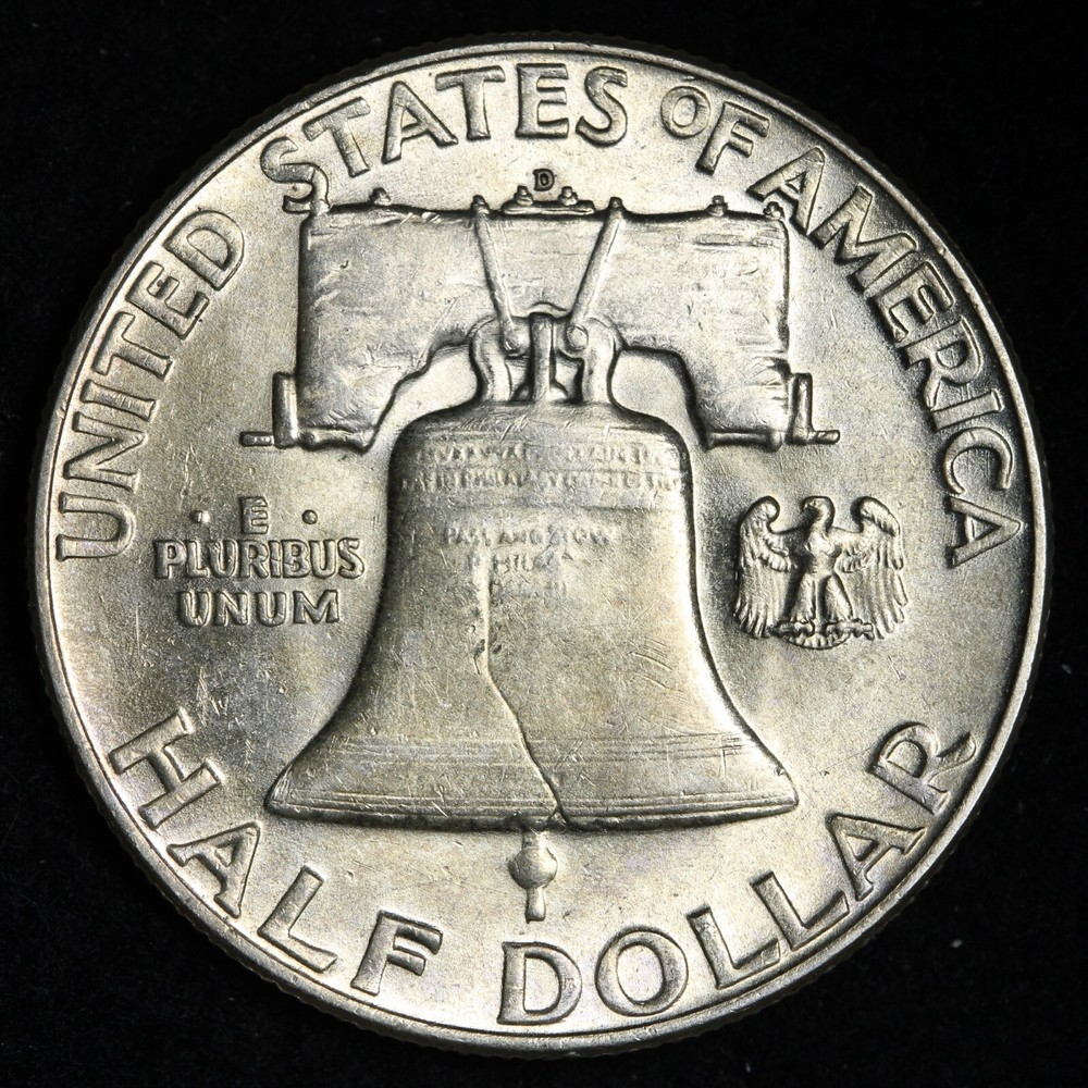 1950-D Franklin Silver Half Dollar CHOICE E336 QCH