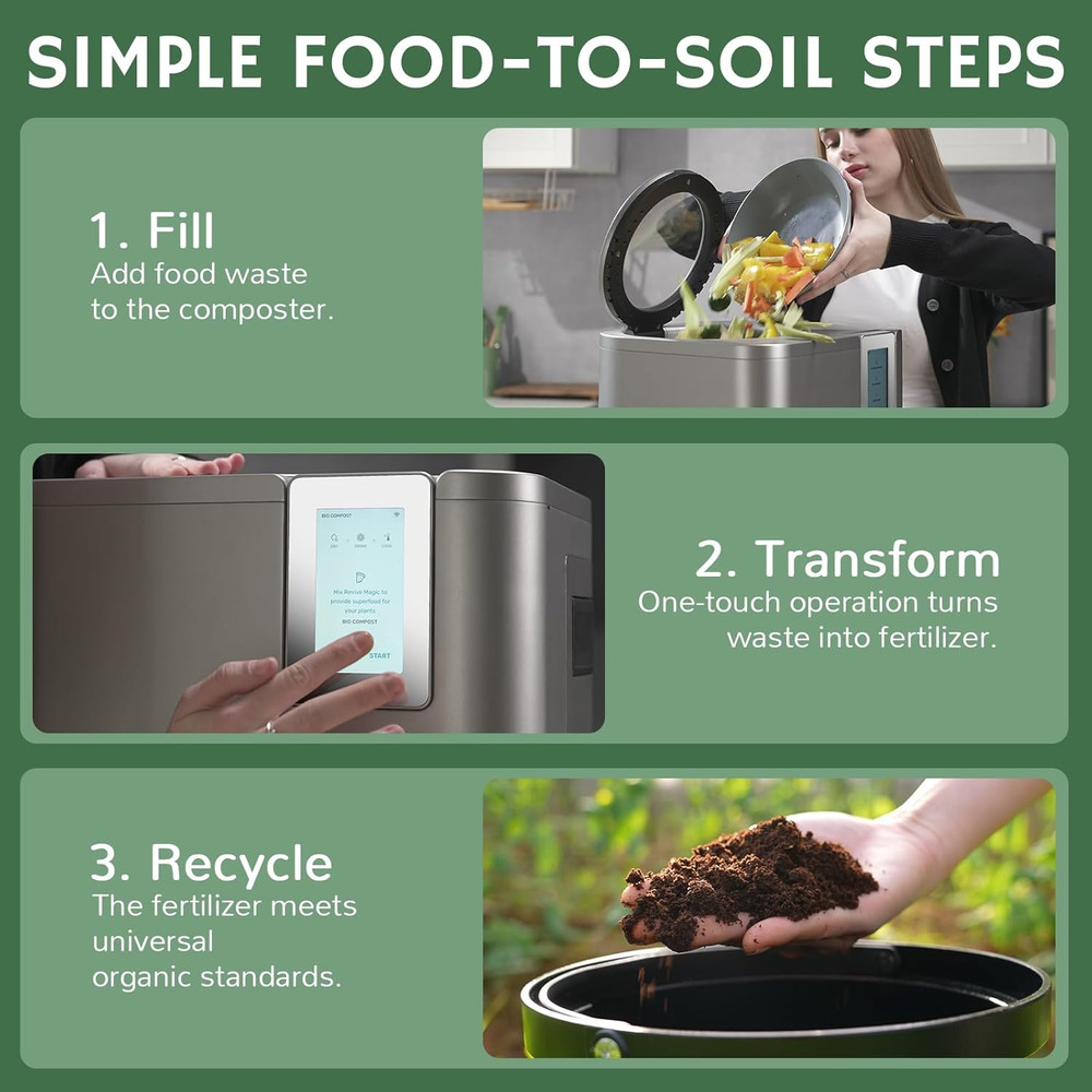 R800 Revive Electric Composter Replacement Bucket - Black