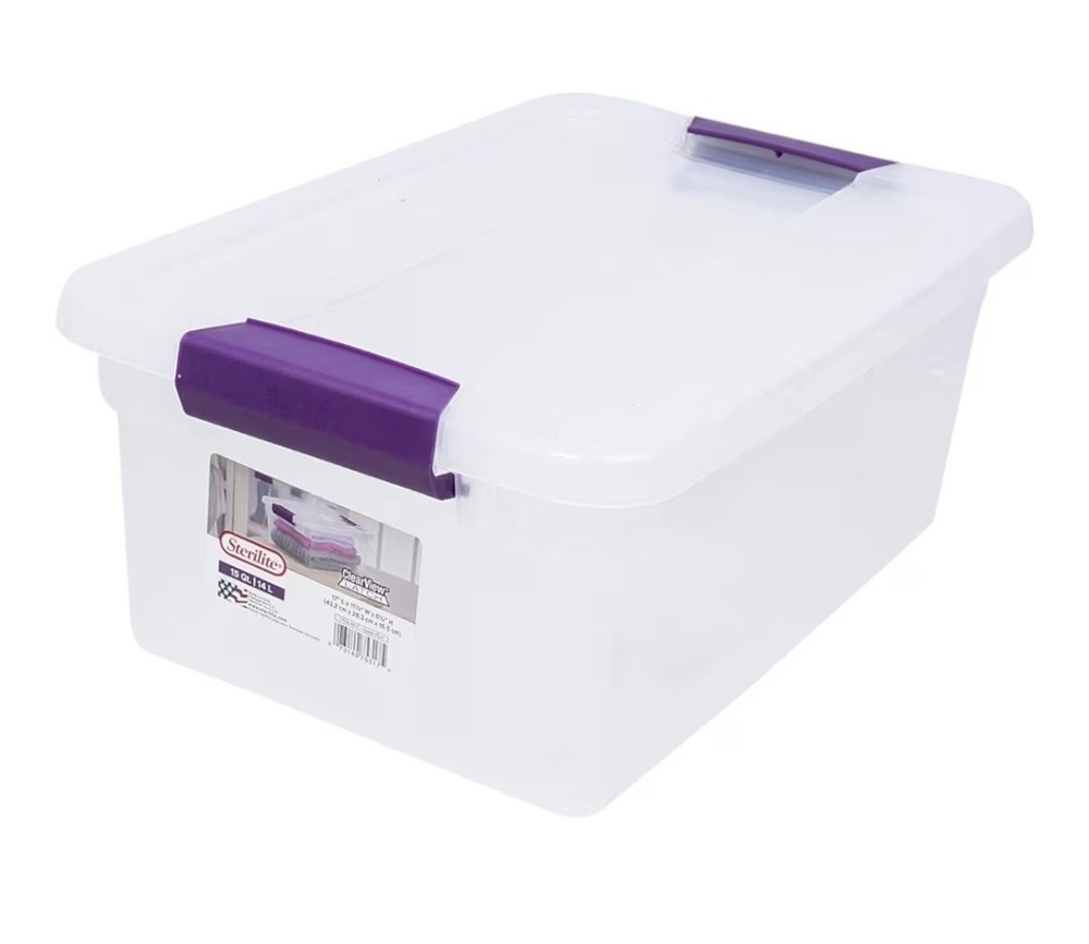 15-Quart Clearview Latch Box 2-Pack