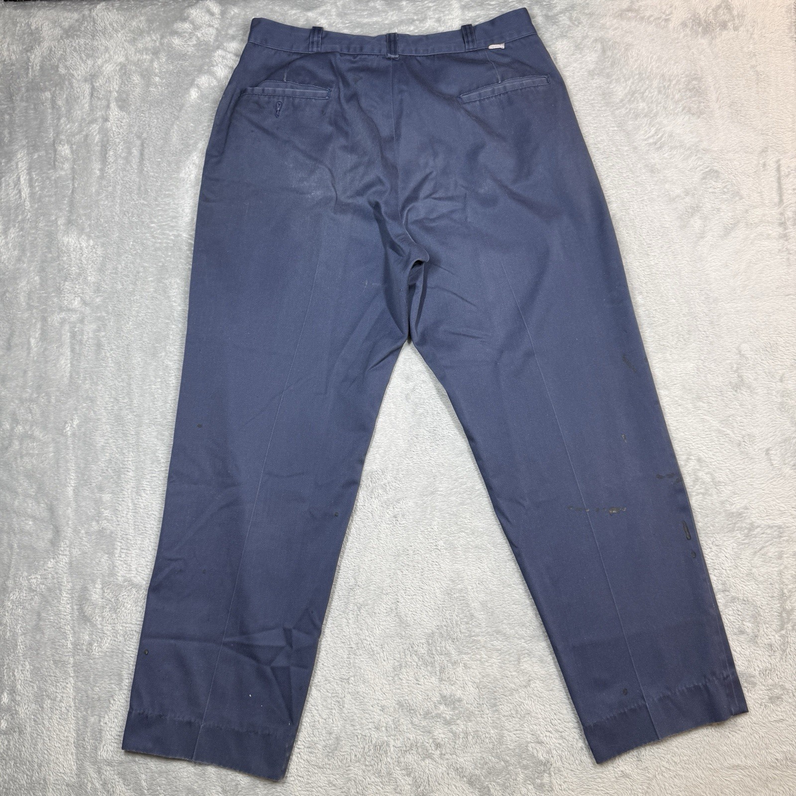 Vintage Lee Chetopa Twill Sanforized Pants Men Fits 34X28 Blue Thrashed Stained