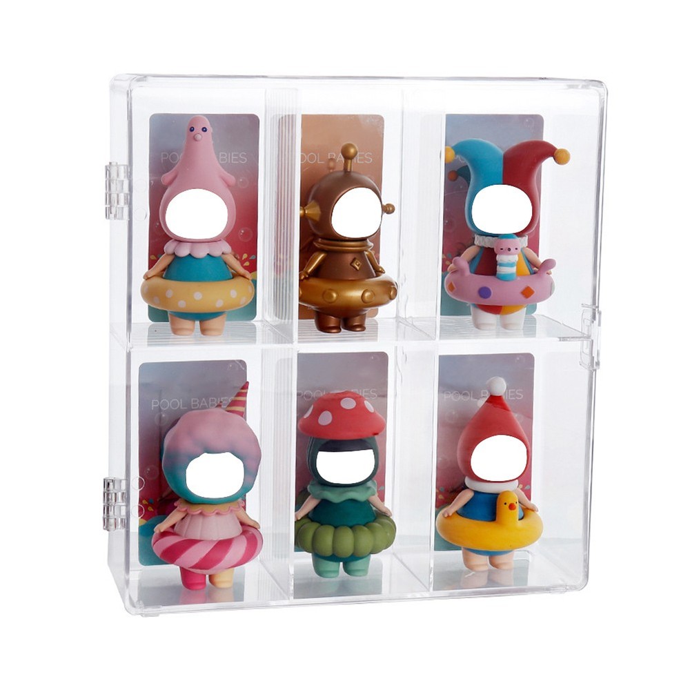 Stackable Clear Acrylic Doll Display Organizer for Figures Collectible Model Toy