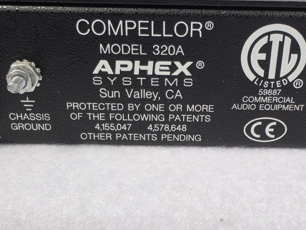 Aphex 320A COMPELLOR Dual Mono/Stereo Compressor - Leveler - Limiter