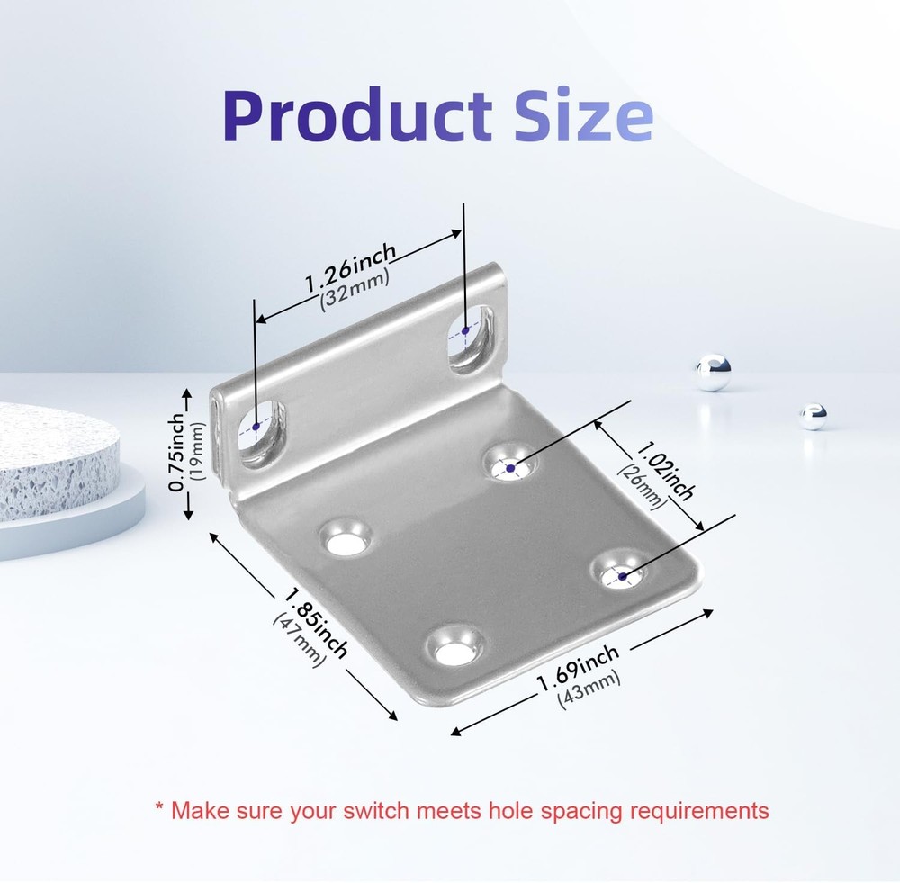 Rack Mount Kit for Ubiquiti Switch 1U Ears
