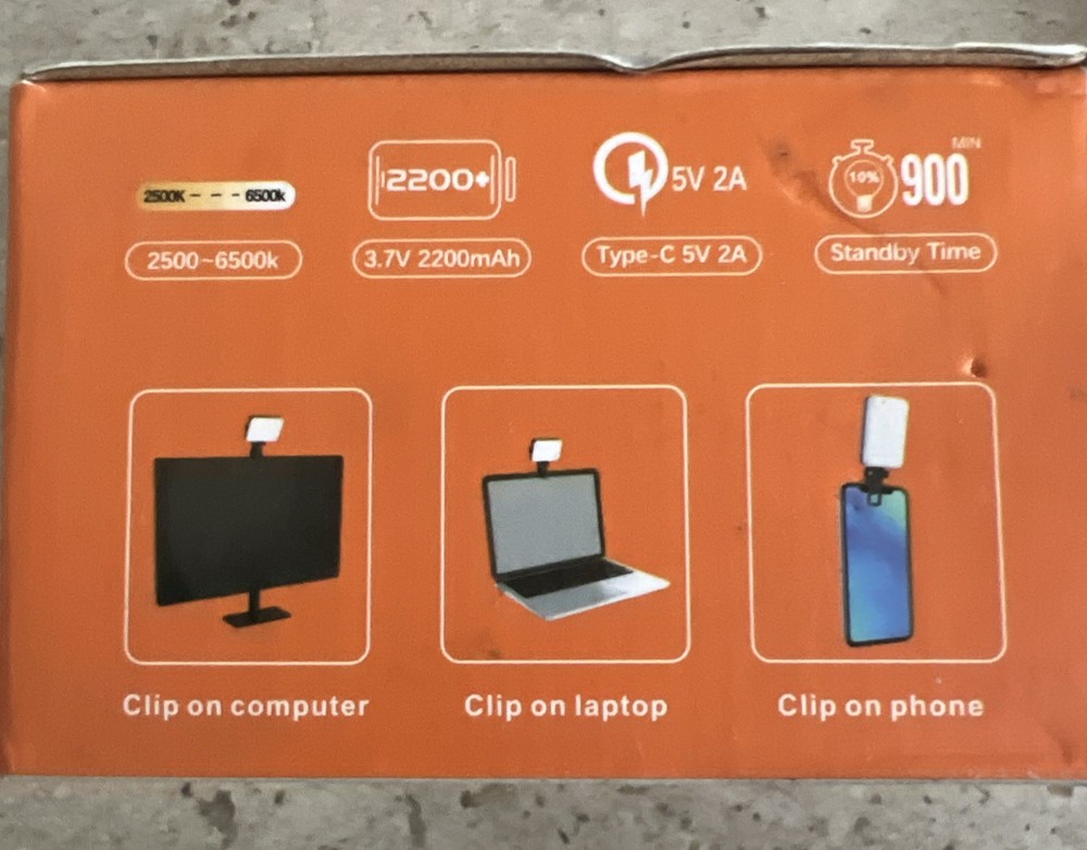 D6 Video Light 5v 2a