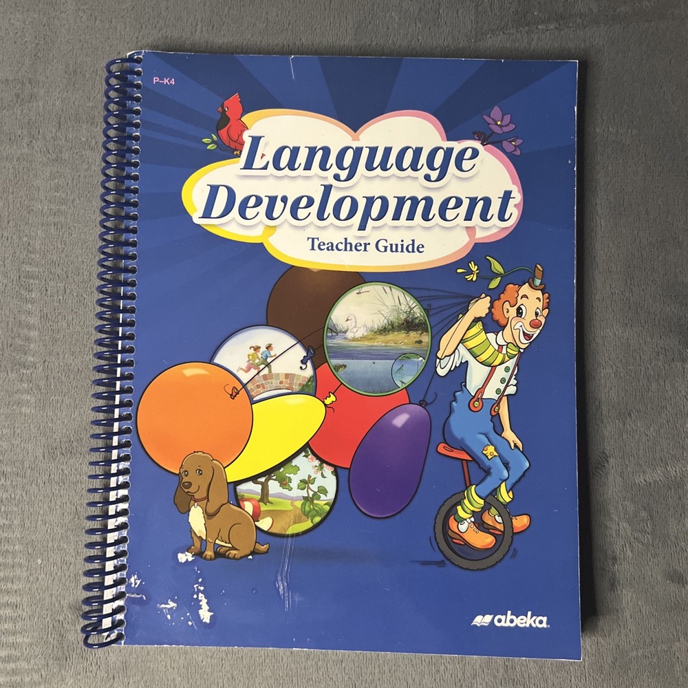 Abeka Language Development Teacher Guide P-K4  Spiral Bound
