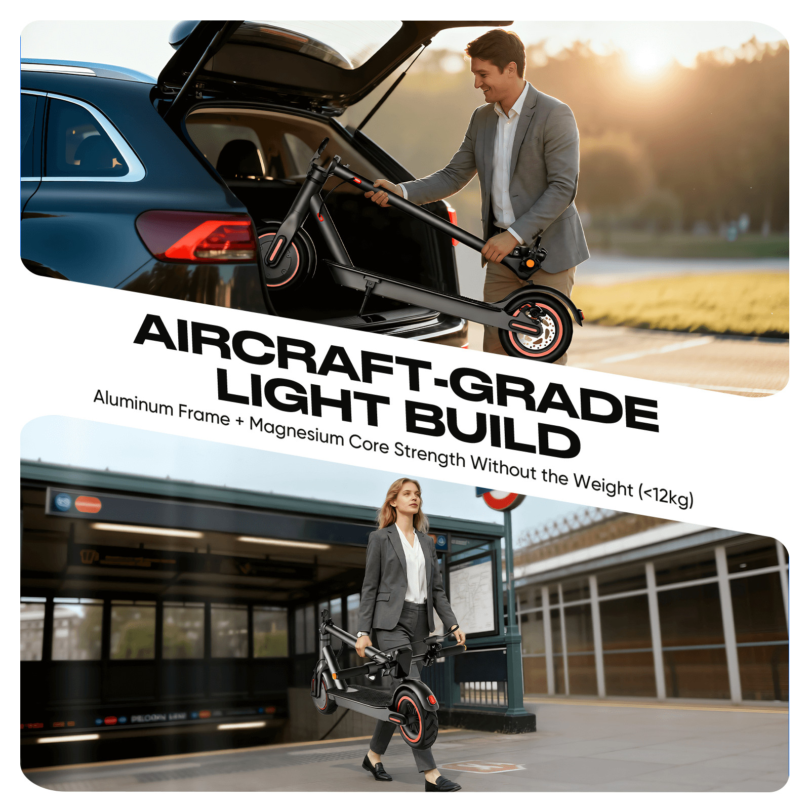 2026 Adult Electric Scooter Foldable Long Range High Speed 25KM/H Urban Commuter