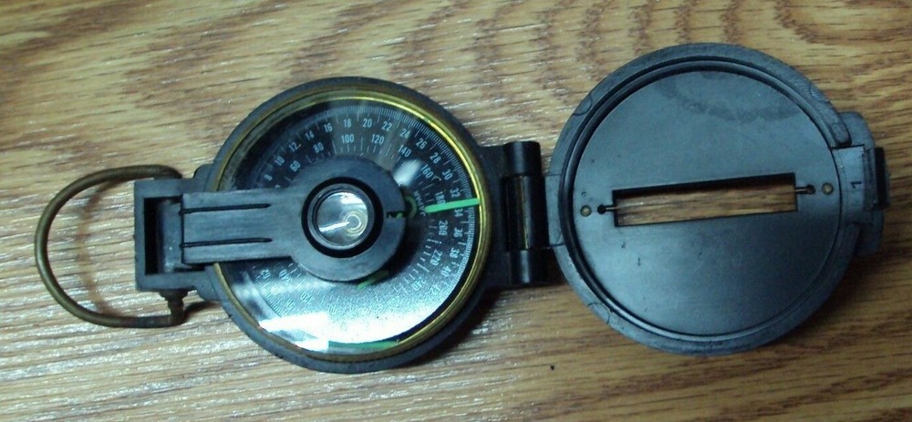 Vtg ENGINEER LENSATIC COMPASS ~ Made in Japan