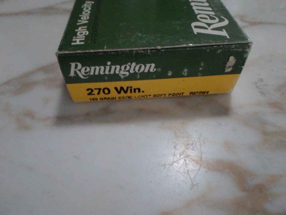 Remington 270 Win 150 gr Core-Lokt Soft Point Empty Box