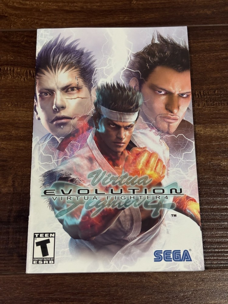 Virtua Fighter 4 Evolution Playstation 2 PS2 Instruction Manual Only