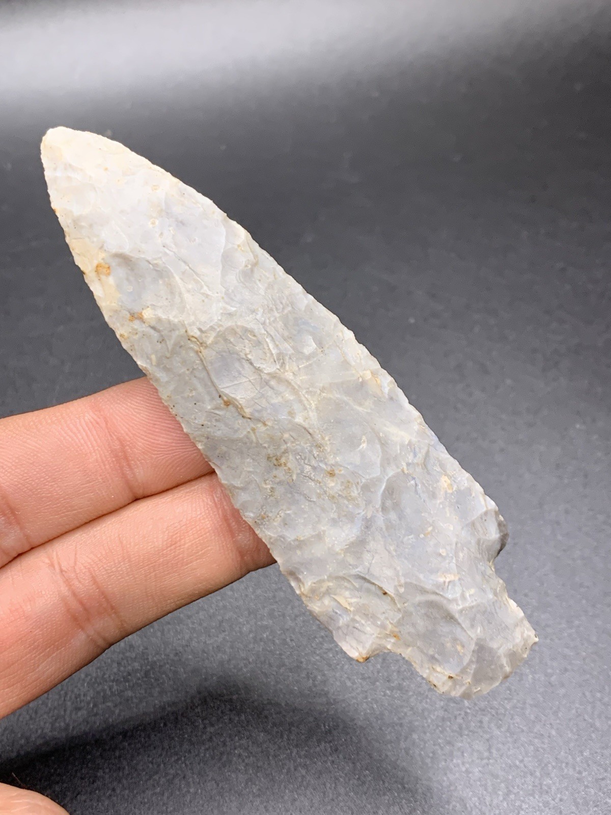 Authentic Heavy Duty Arrowhead From Southern Indiana 4 Inch Hornstone Good Size