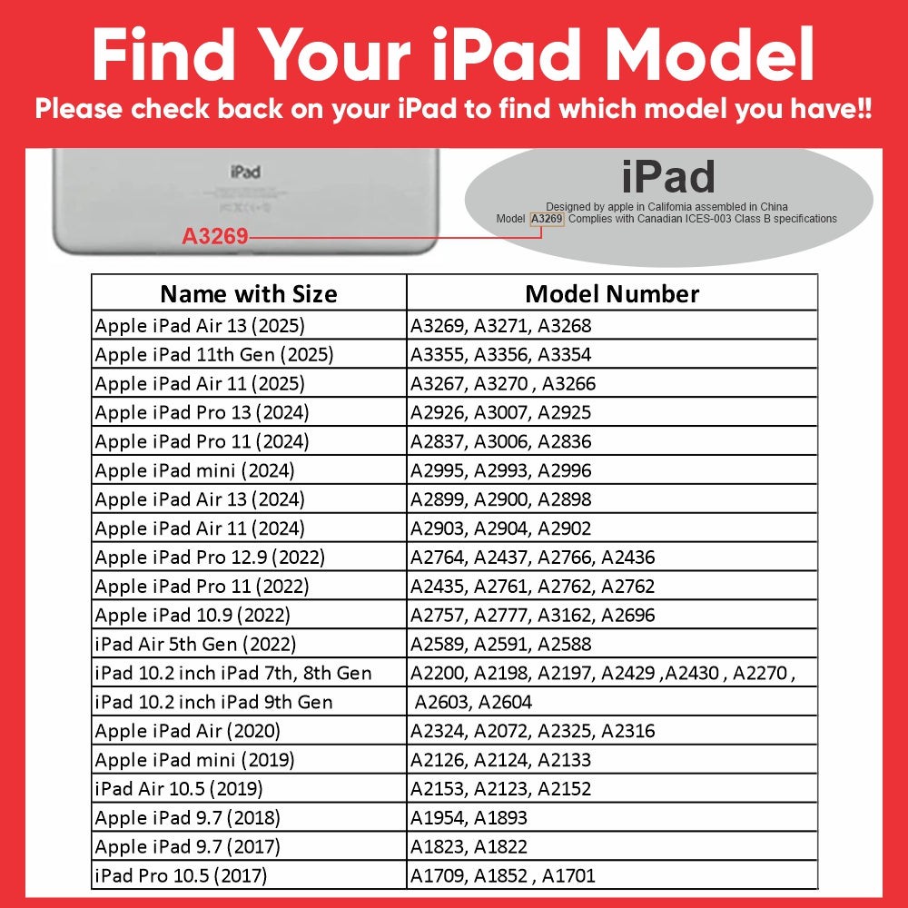 ShatterProof Screen Protector for 10.2 Inch iPad 7th, 8th, 9th Gen - Front