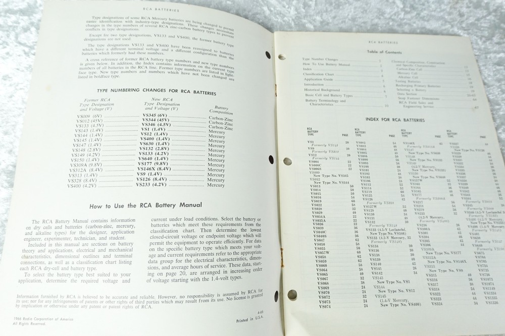 1966 RCA Battery Manual & 1968 Analysis/Sol'n Of Basic Electronic Problems Books