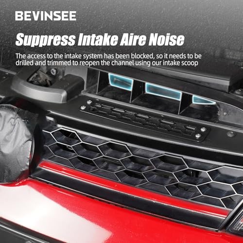 Upgraded Version Dynamic Aire Inlet Scoop Kit Compatible with VW Golf Black