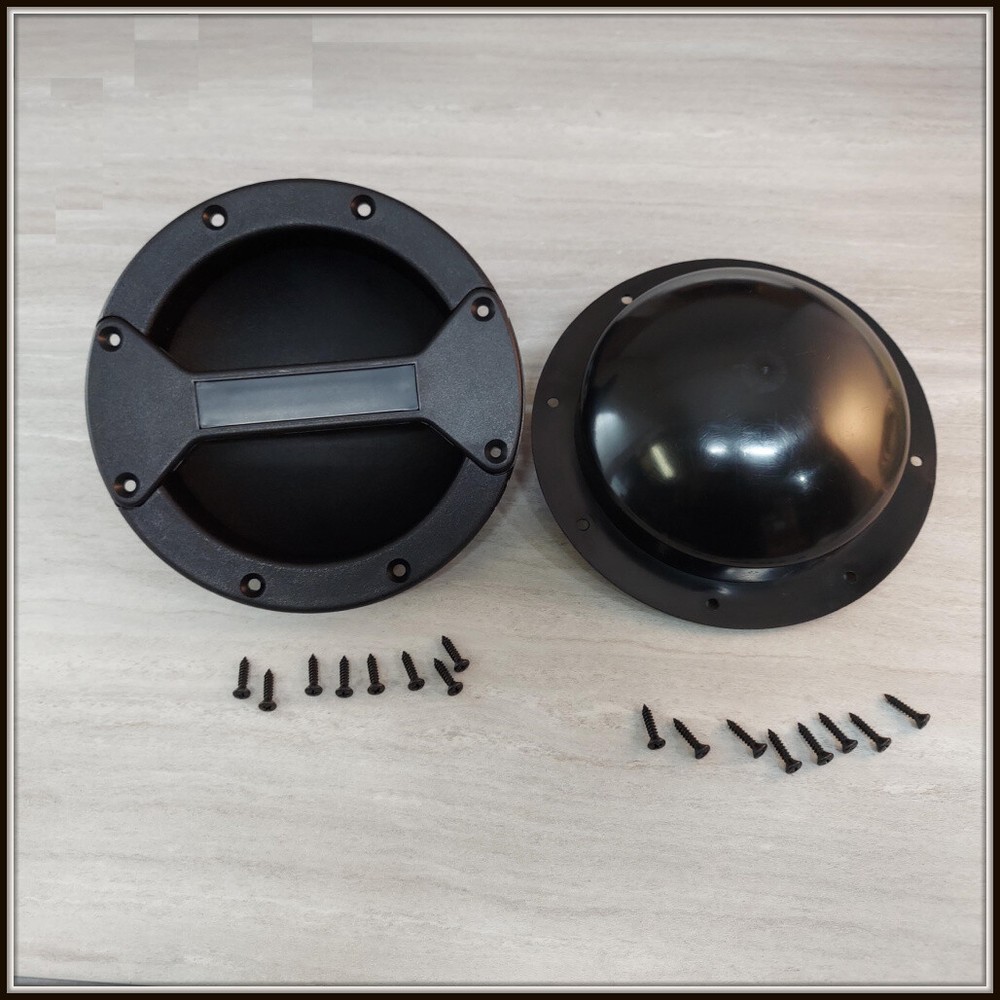 Pair of round plastic bar handles