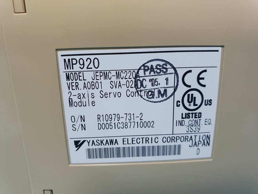 1PC YASKAWA MP920 SVA-02 JEPMC-MC220A 2-axis Servo Control Module