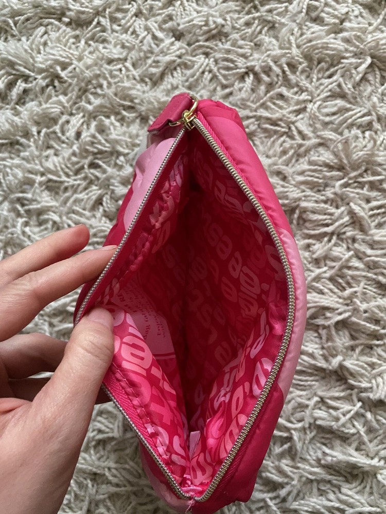 Estée Lauder Makeup Bag Cosmetics Case Pink Quilted