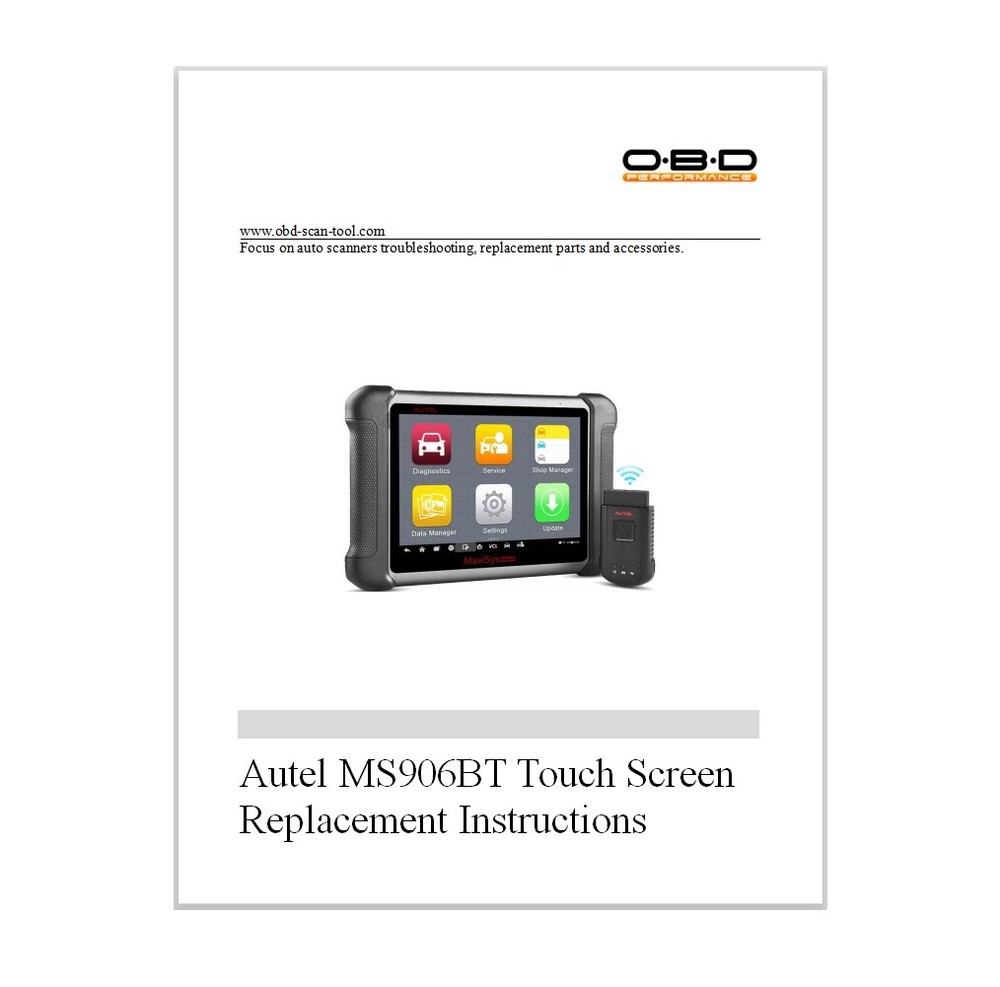 Touch Screen Digitizer Replacement for Autel MaxiSys MS906BT Diagnostic Tool
