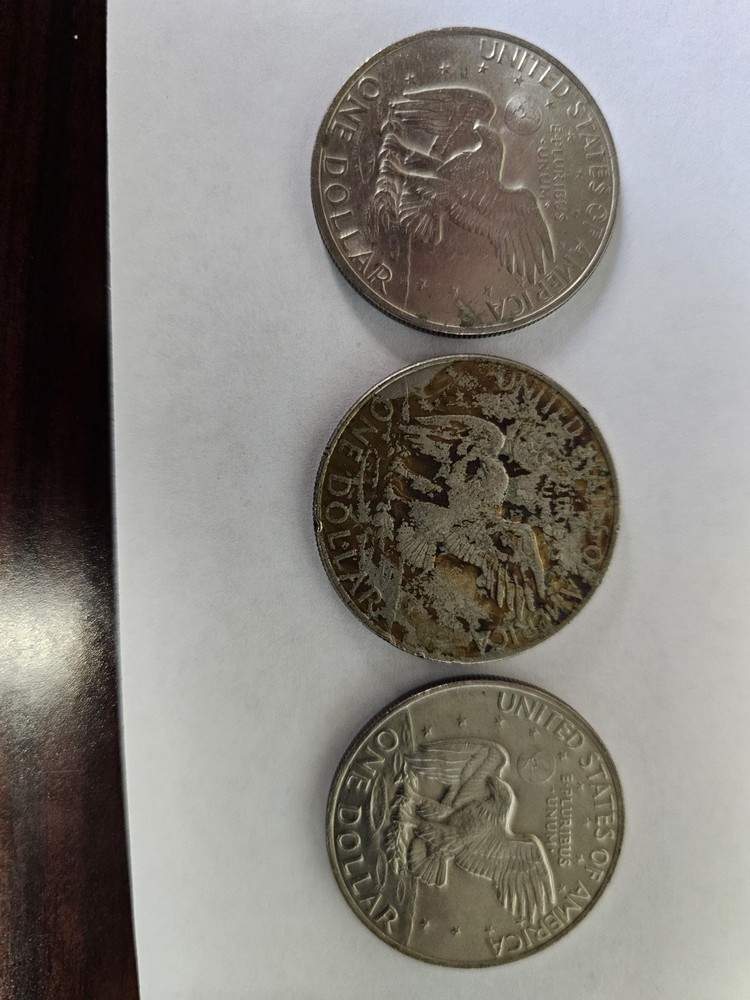 1972 Eisenhower Dollars Type 1 , 2 & 3