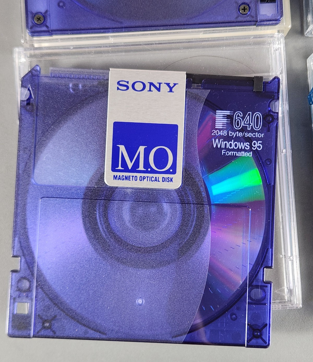 4 Magneto Optical Discs SONY 3.5"" 640MB 1.3GB Gigamo
