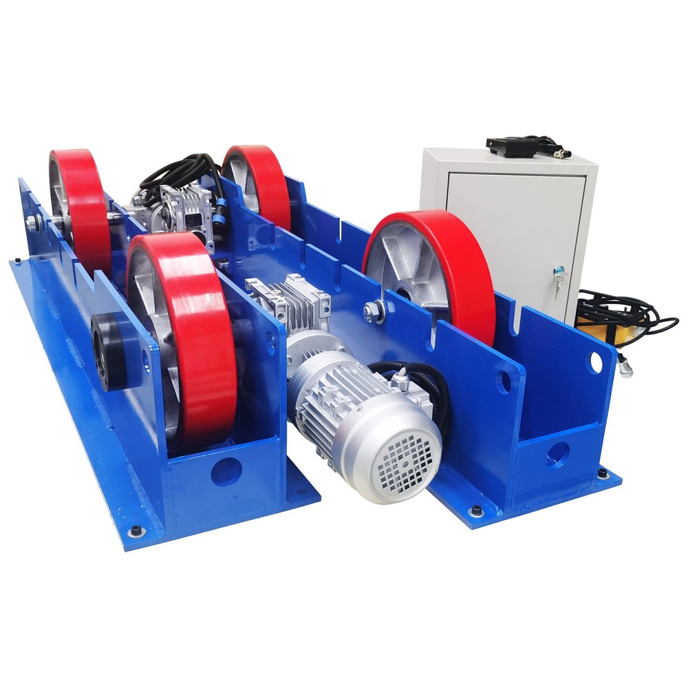 220V 3-Ton Double Power Line-control Welding Turning Roller Welding Bench