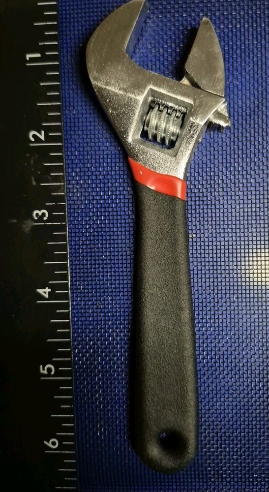 New 6" Adjustable Wrench With Rubberized Handle Unbranded
