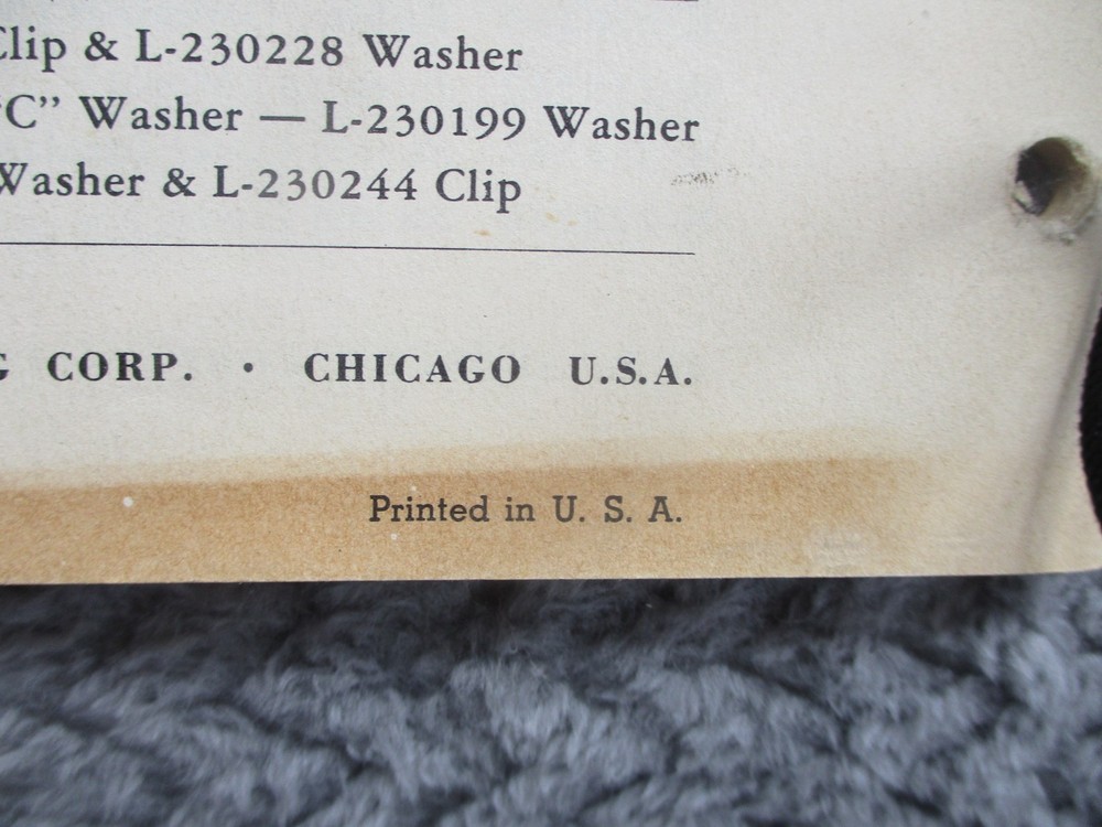 Seeburg Model “L” Automatic Record Changer Service Manual