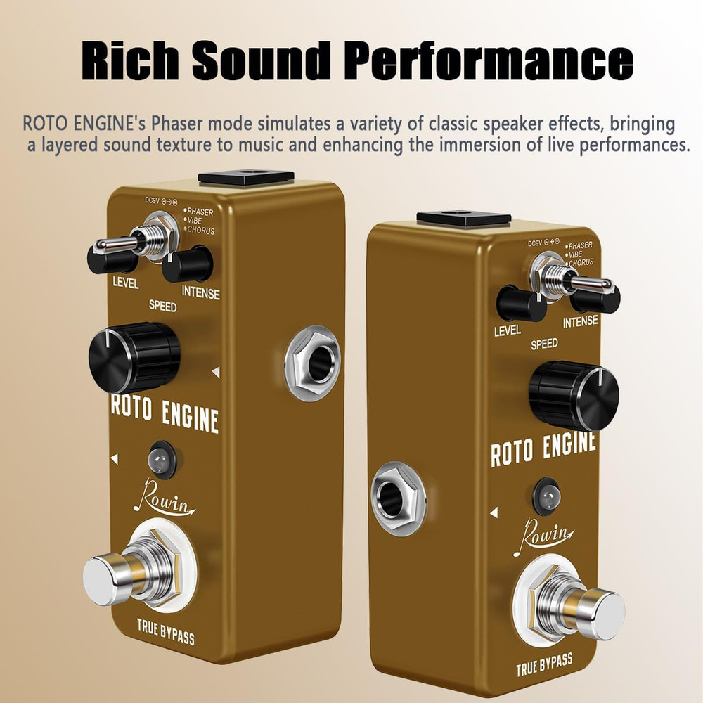 ROTO ENGINE Rotary Speaker Simulator Effect Pedal Mini Digital Guitar Effects Pe