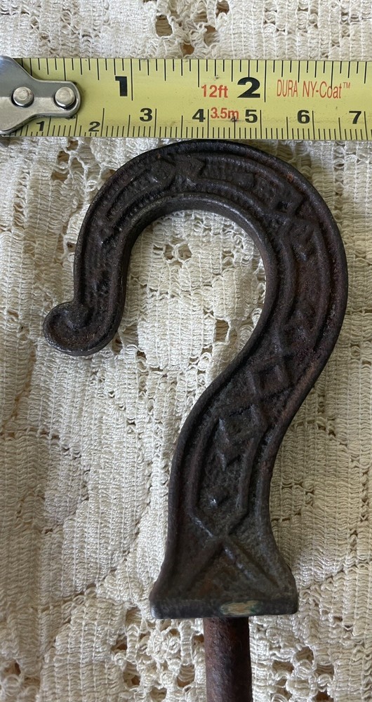 Antique Cast Iron Hooks, Halltree Hook & Lamp/Birdcage Hook